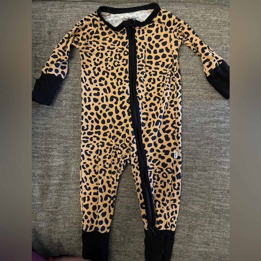 Little Sleepies Newborn Cheetah Print Sleeper #130